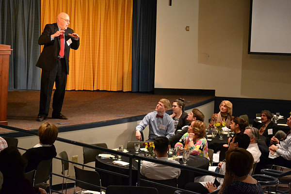 Clifford C. Kuhn '63 M.D. presented on the healing power of laughter on March 19, 2015.