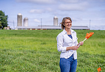 Dr. Denise Finney at the WERS field