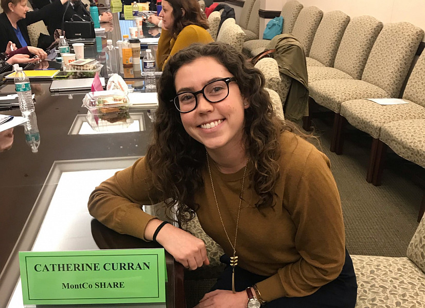 uCatherine Curran '20, double majoring in Spanish and Health and Society, was Montgomery County Outreach intern for Share Food Program an...