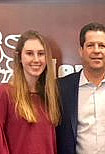 Kimberly Wieghaus and extern sponsor, Jonathan Markoe '86