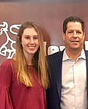 Kimberly Wieghaus and extern sponsor, Jonathan Markoe '86