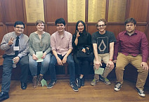 L to R: Rosendo Lopez-Duran, Solana Warner, Luke Paustian, Xinyun (Lydia) Zhang, Ben Susser, Jake Nop