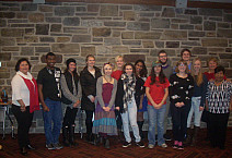 UC student volunteers in new Spanish service learning program, Fall 2014.