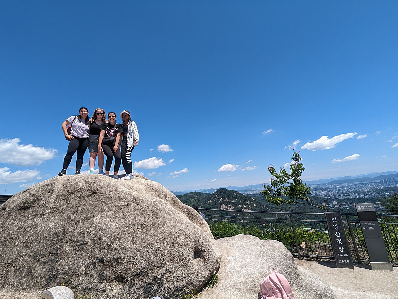 Students studying abroad in South Korea.